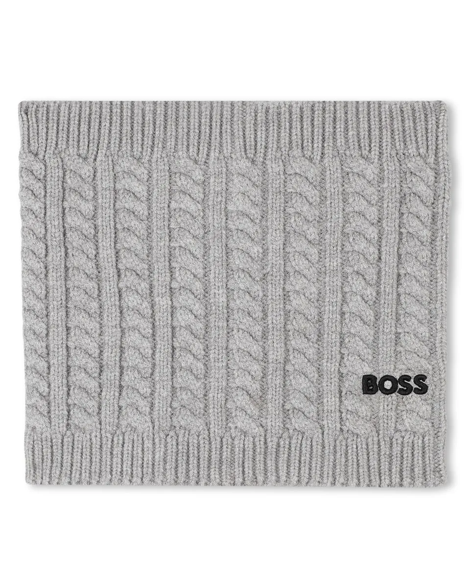 

Детская серая кофта из вискозы для мальчика BOSS Kidswear, серый