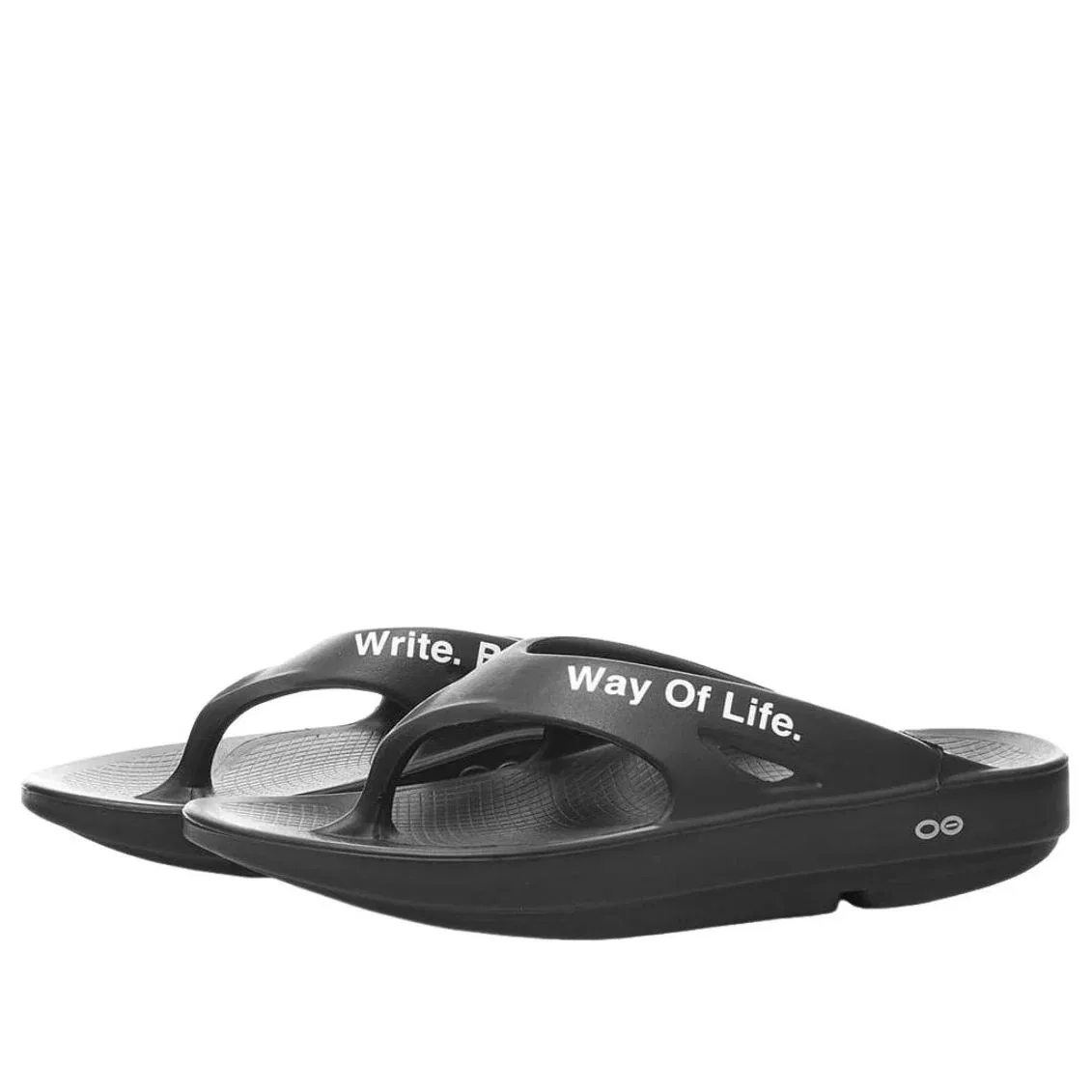 Шлепанцы Oofos x Takahiromiyashita The Soloist Way Of Life Flip-Flop 'Black White' SOF-0012SS22, черный — фото 3