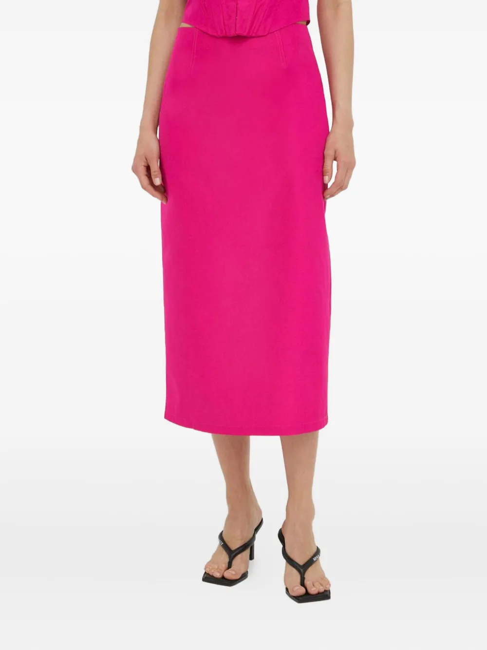

Юбка с разрезом сзади Résumé, розовый