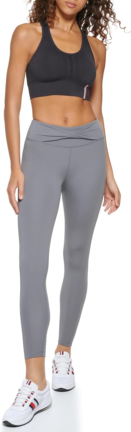 Женские леггинсы Tommy Hilfiger Twist Front High Rise 7/8, Steel Grey — фото 2
