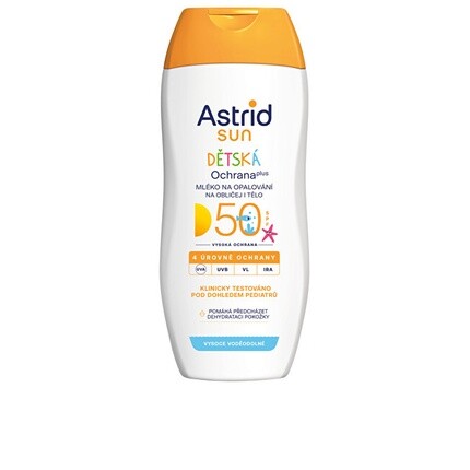 

Детский солнцезащитный лосьон для лица и тела SPF 50 200 мл Astrid