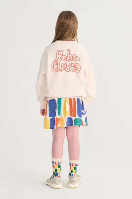 Блуза детская с длинным рукавом By Hand Bobo Choses, бежевый