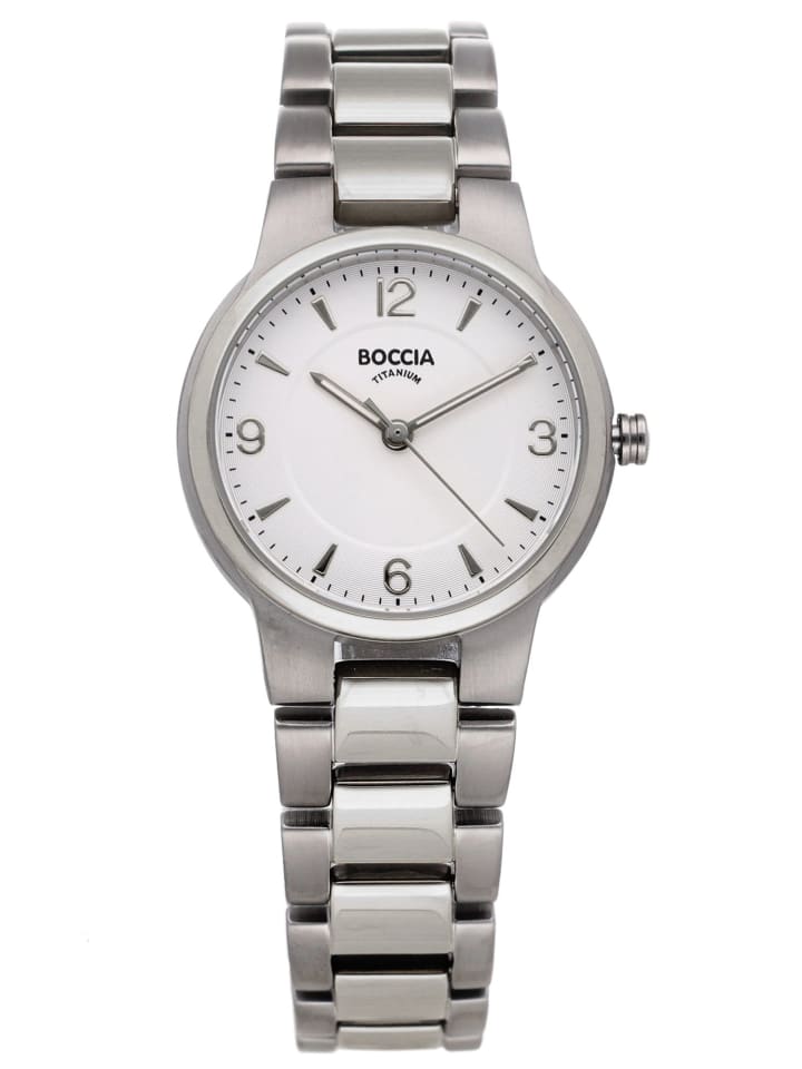 

Boccia Женские титановые часы, кварцевые, серебристые