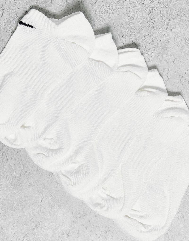 Nike — Everyday Lightweight — комплект из 3 пар светлых белых носков — фото 3