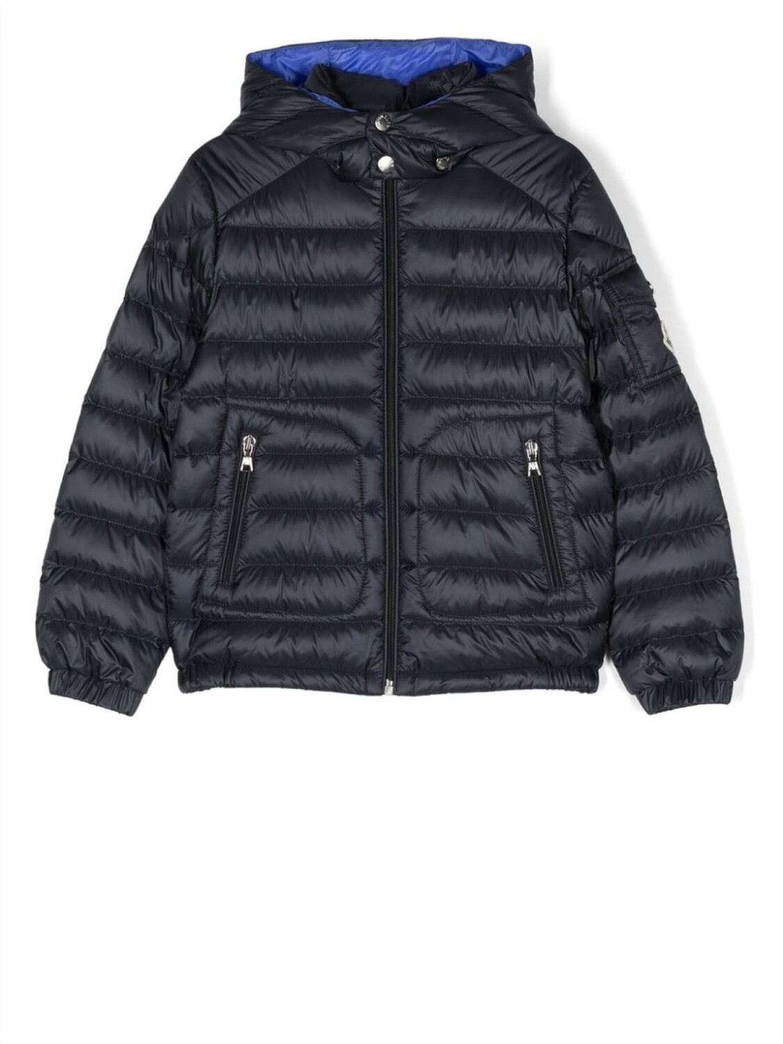 

Moncler Enfant пуховик Laurus с капюшоном, синий