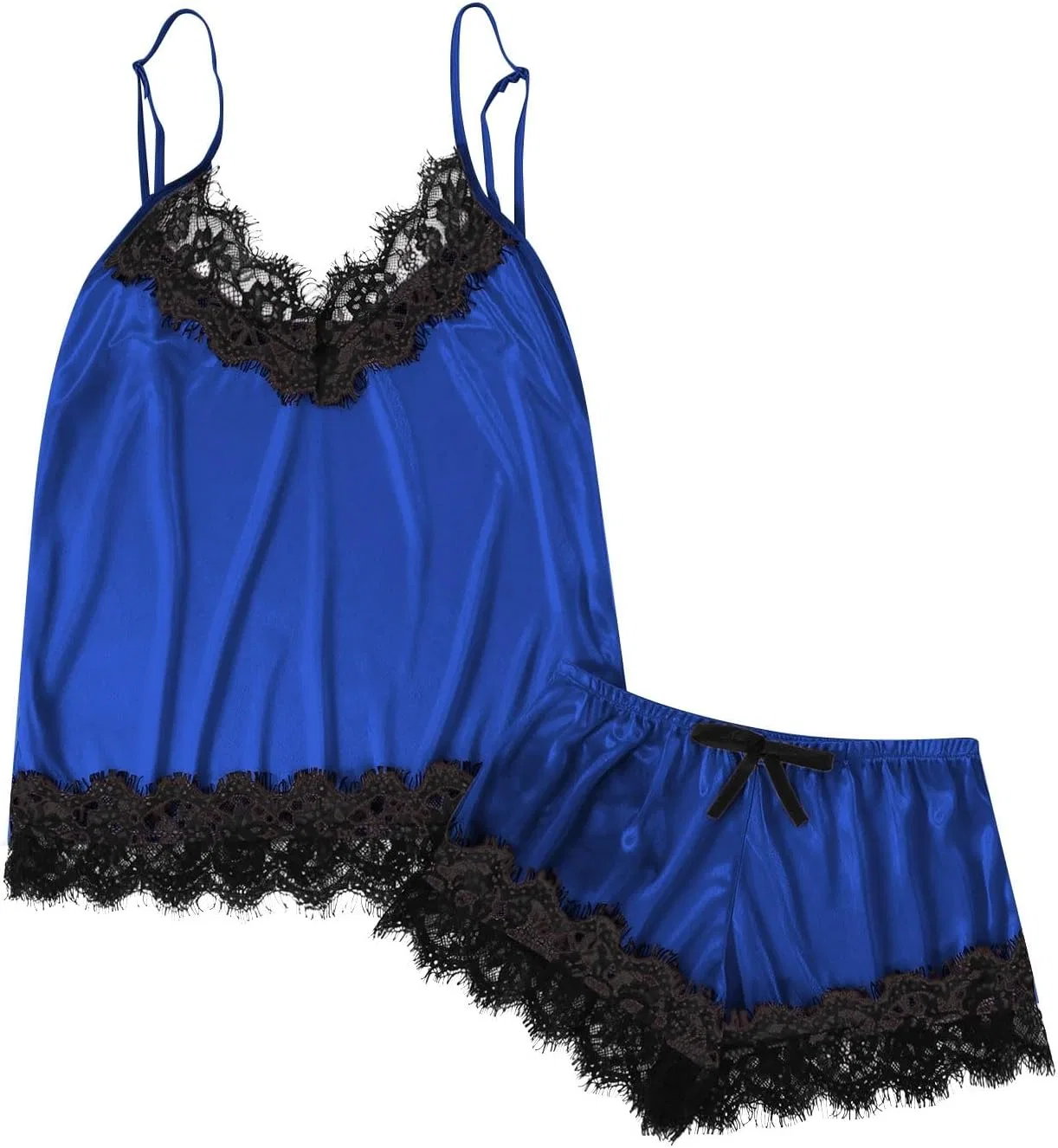 Комплект пижамы кружевной, Silky Sleepwear, синий
