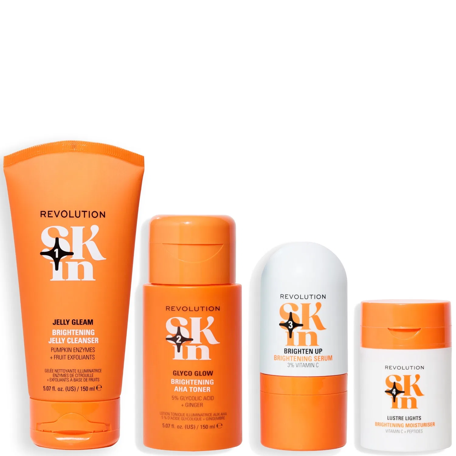 Набор из 4 шагов для достижения яркого настроения Revolution Skincare