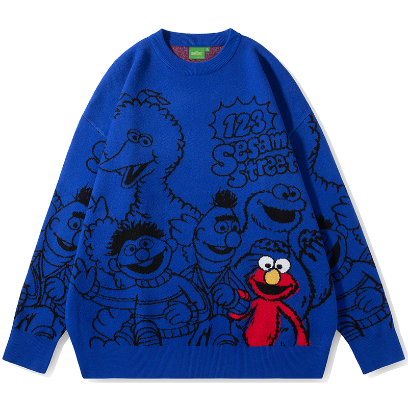 

Свитер унисекс SESAME STREET, Травянисто-зелёный