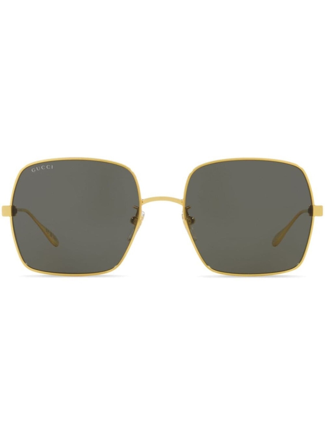

Gucci Eyewear солнцезащитные очки в квадратной оправе, золотистый