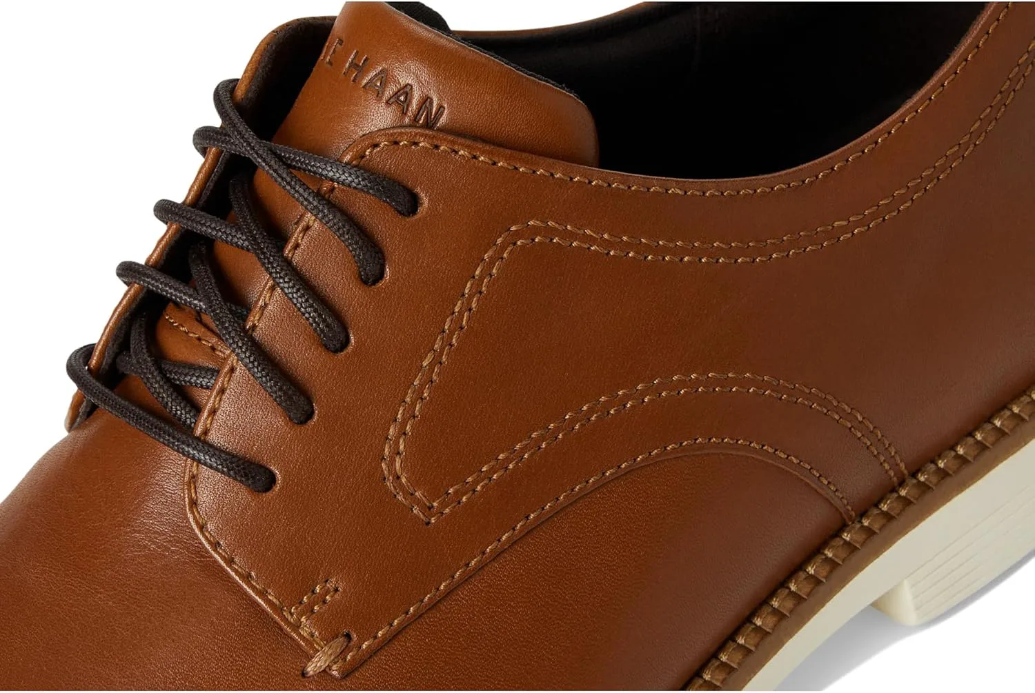 Мужские туфли Cole Haan Flex Grand360 с гладким носком, слоновая кость — фото 2