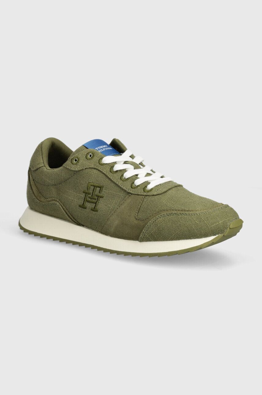 

Кроссовки Tommy Hilfiger RUNNER EVO SUMMER TEXTILE, зеленый