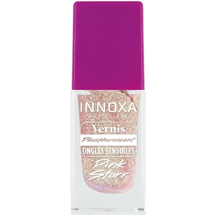 

Лак для ногтей Glow In The Dark Pink Star, 8 мл, перламутровый, светящийся в темноте Innoxa