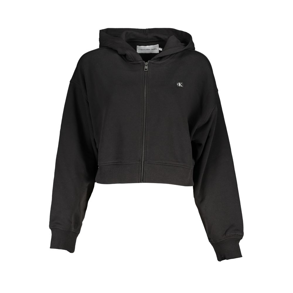 Шикарная толстовка с капюшоном в классическом черном цвете Calvin Klein