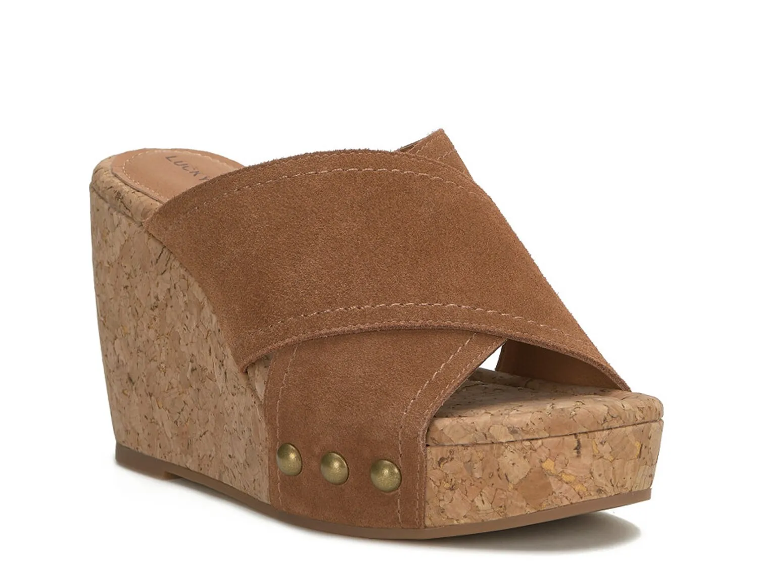 

Сандалии Valmai Wedge Sandal Lucky Brand, цвет pintooiledsuede