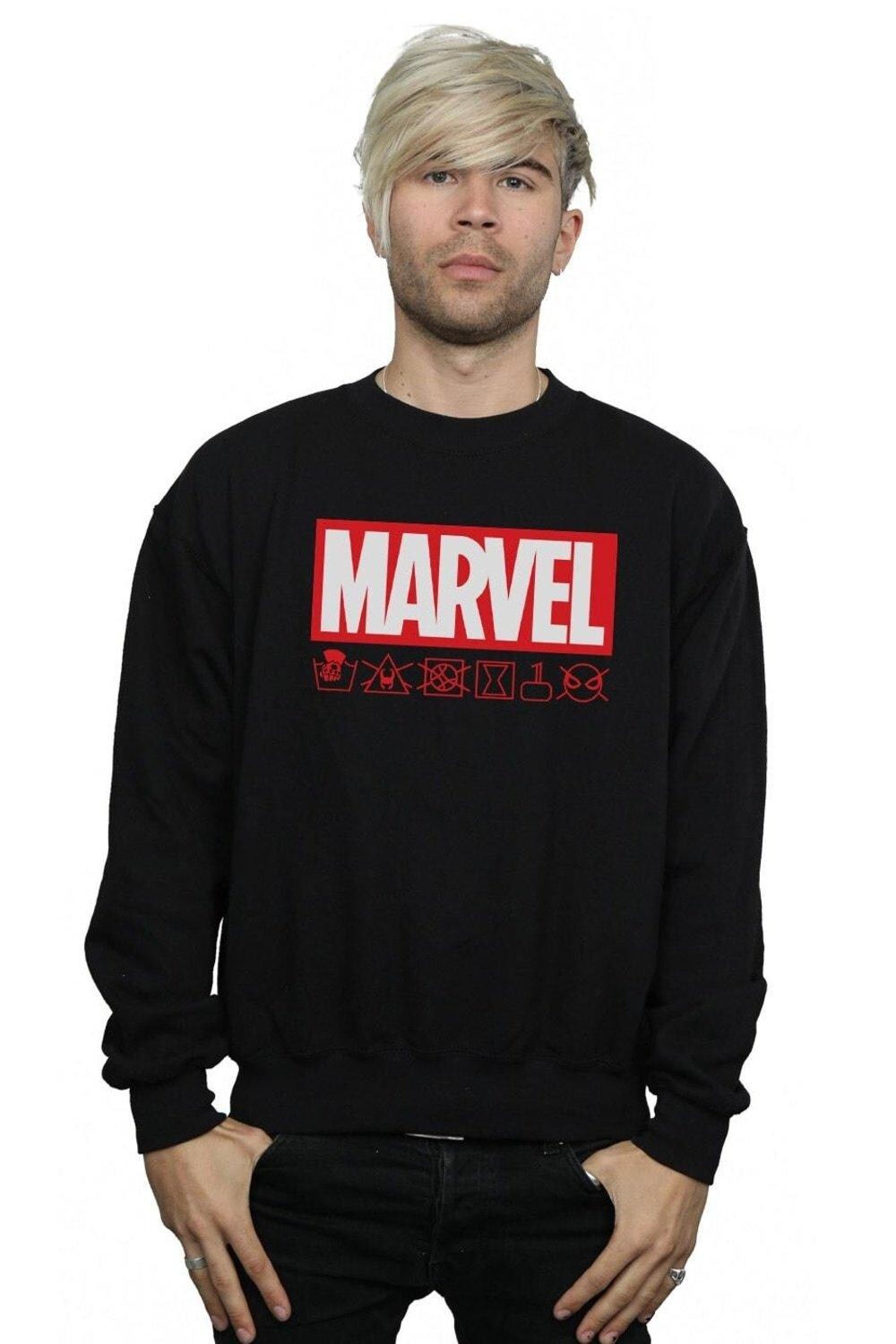 

Толстовка с логотипом Wash Care Marvel, черный