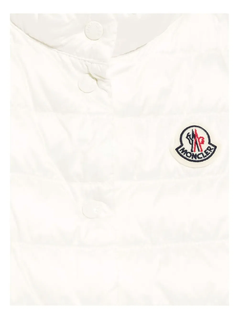 Стеганый жилет Liane Moncler Grenoble Kids, белый — фото 3