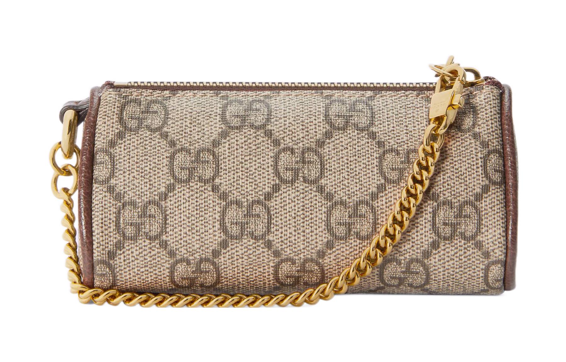 Кошелек с двойной G клубникой GUCCI — фото 4