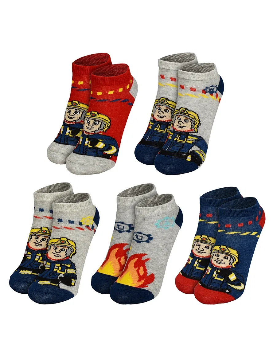 Носки детские, 5 пар, Feuerwehrmann Sam, разноцветные