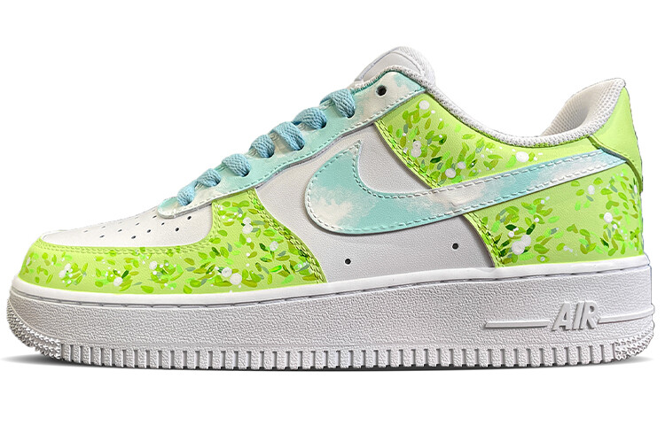 

Кроссовки Nike Air Force 1 Skateboard Shoes Men Low-Top Green White