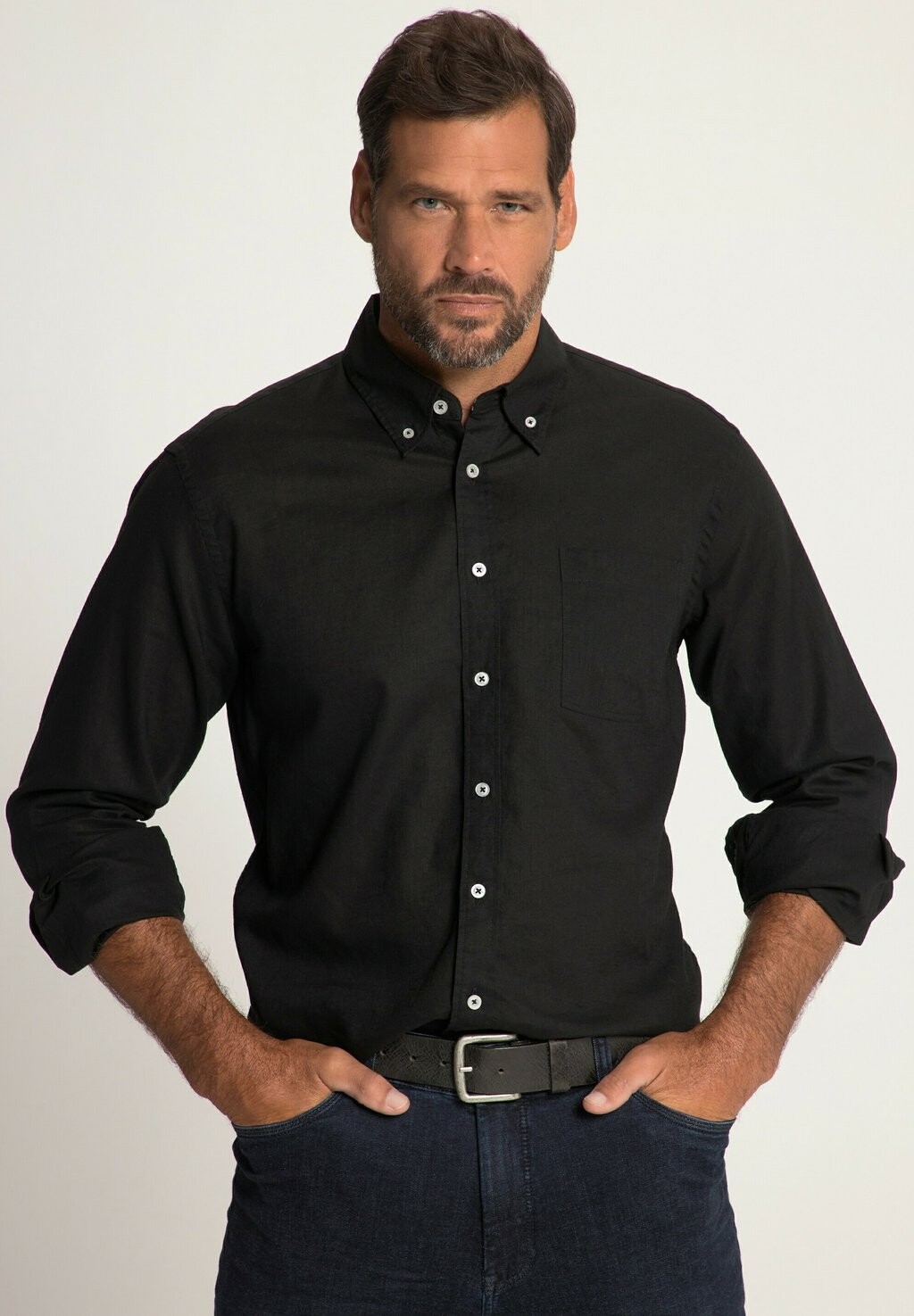 

Рубашка MIX LANGARM BUTTONDOWN-KRAGEN MODERN FIT JP1880, цвет noir