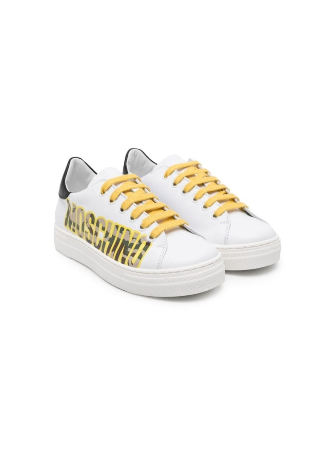 

Moschino Kids кроссовки с логотипом, белый