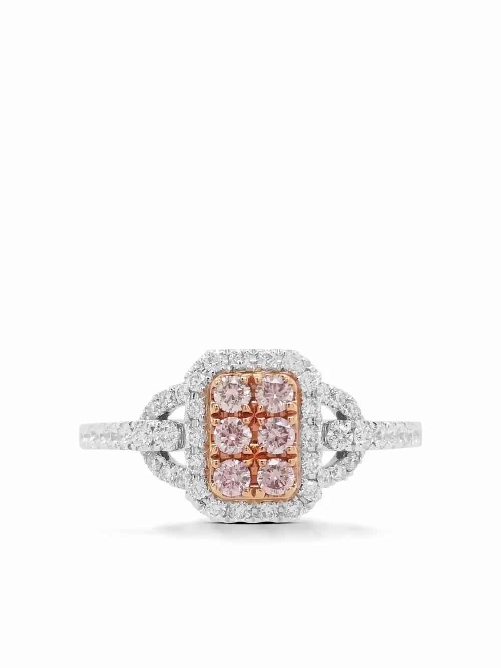

Платиновое кольцо Argyle Pink Diamond HYT Jewelry, серебяный