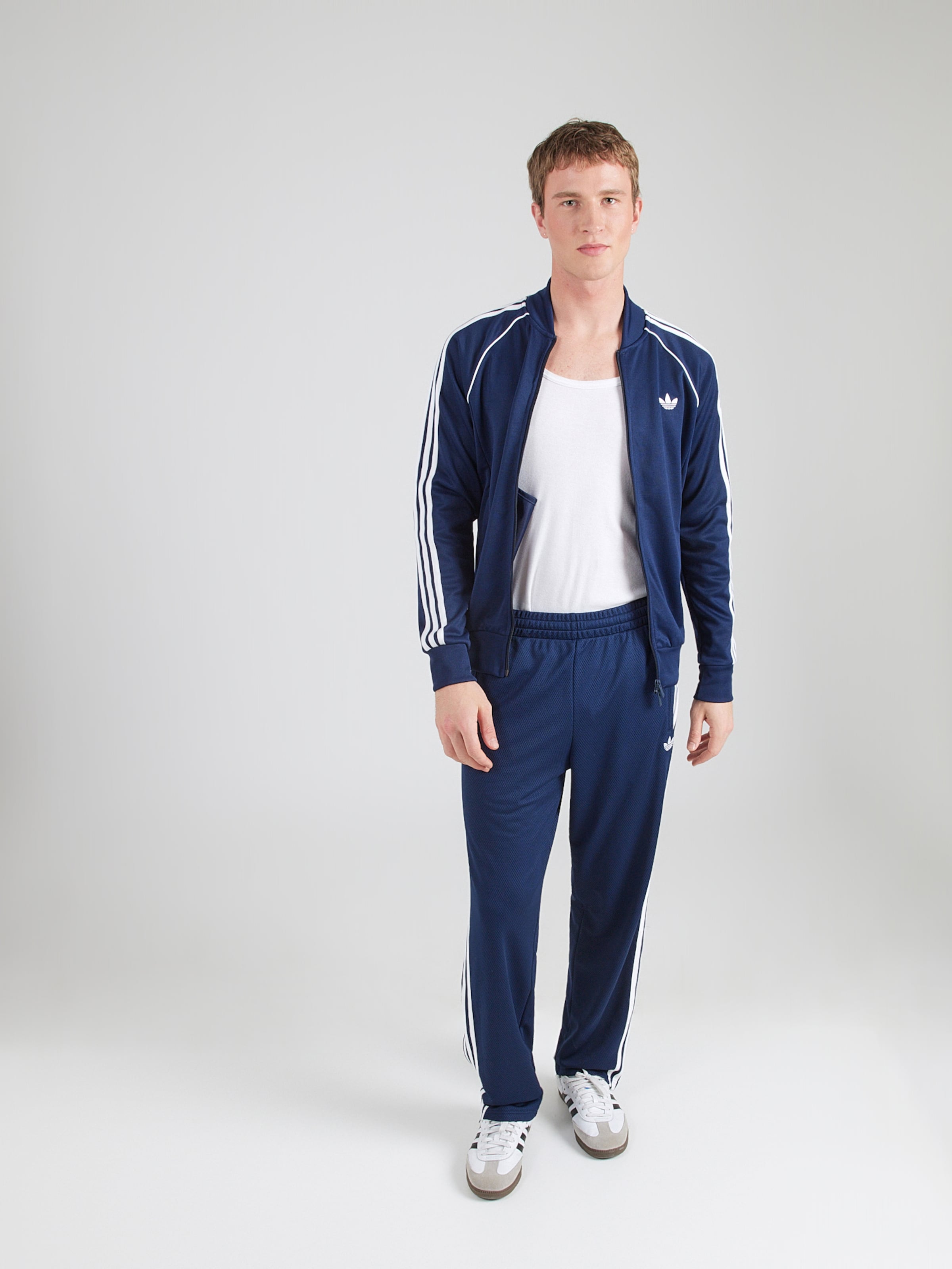 Adidas Originals Обычные брюки 'Firebird Adicolor' в цвете Navy — фото 4