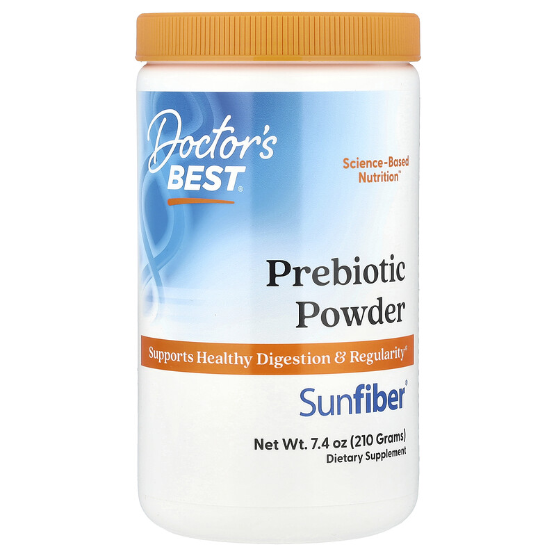 

Doctor's Best, Пребиотический порошок, Sunfiber, без добавок, 210 г (7,4 унции)