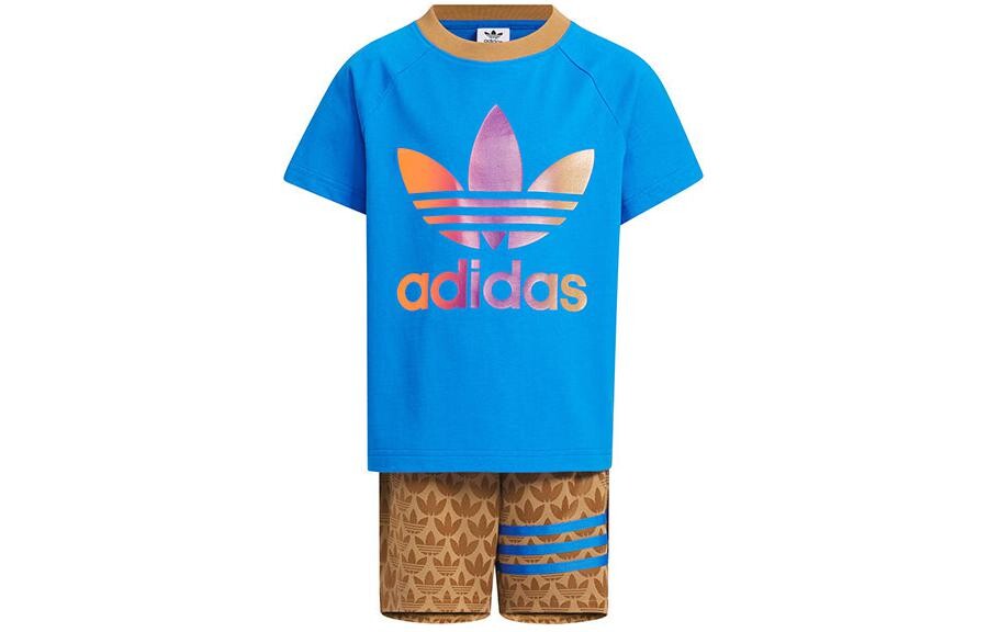 

Adidas Originals Детская повседневная спортивная одежда, цвет Set (Toba Blue)