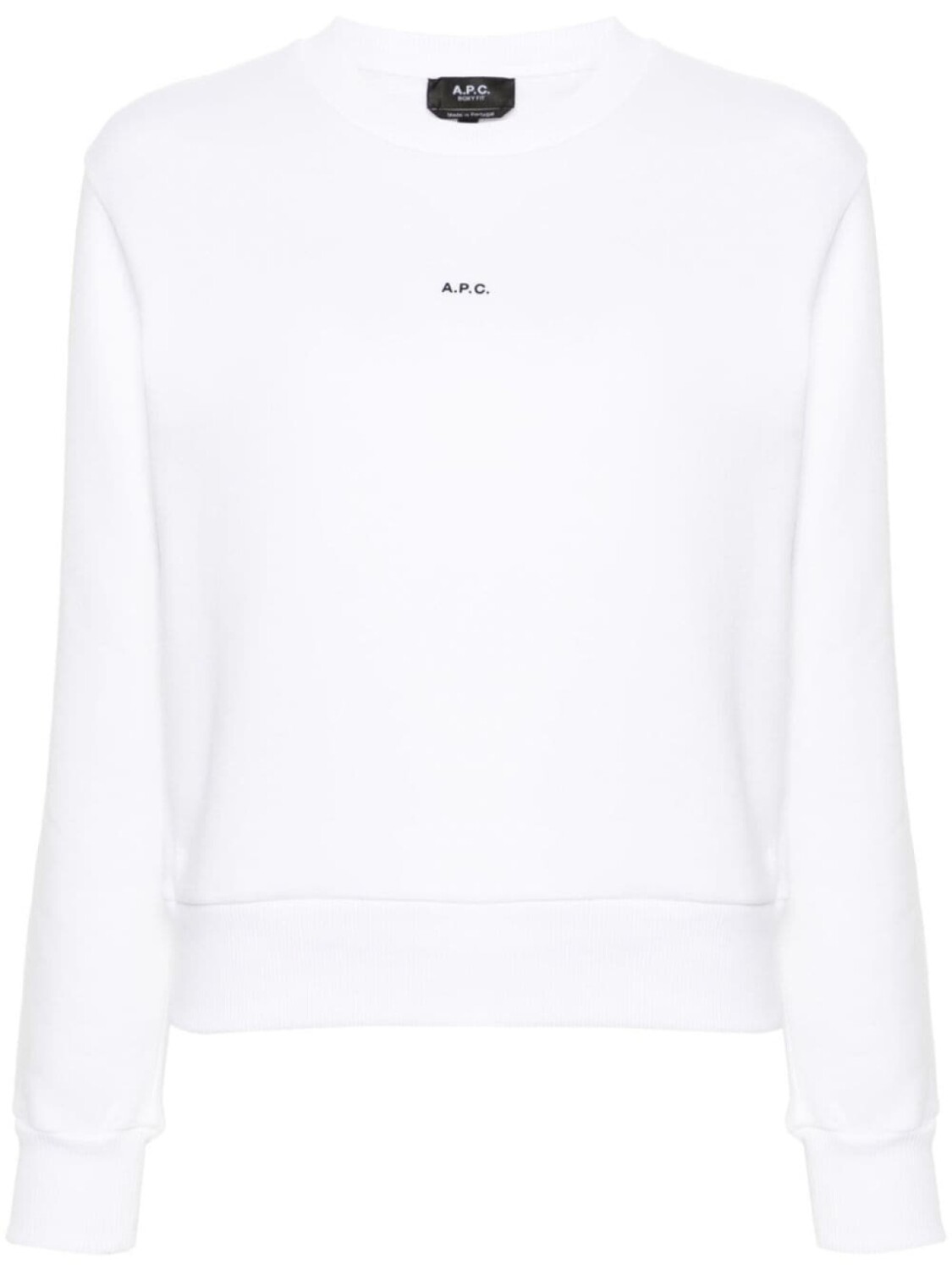 

A.P.C. хлопковая толстовка с логотипом, белый
