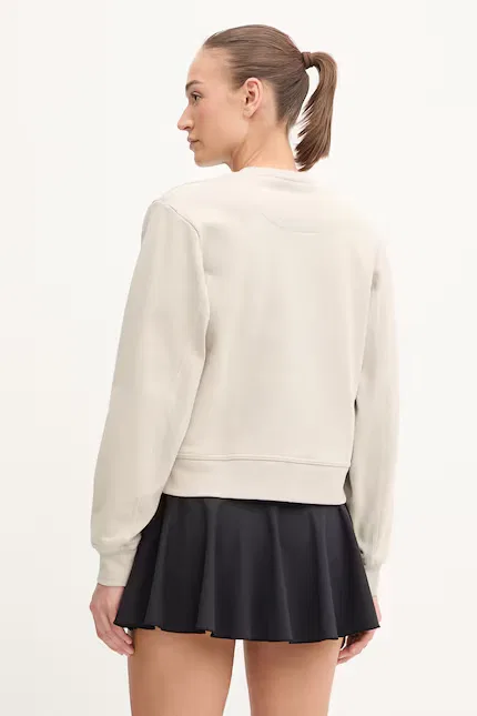 Худи женское из натурального хлопка Adidas by Stella McCartney, бежевый — фото 3