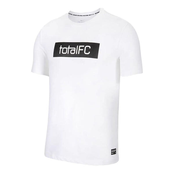 

Футболка Nike F.C. Dry-Fit Short Sleeve Printed T-shirt 'White Black', белый