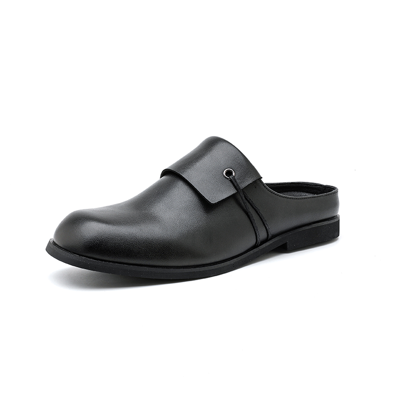 

SOBB Мужские сандалии с закрытым носком, устойчивые к истиранию, резиновая подошва, черные