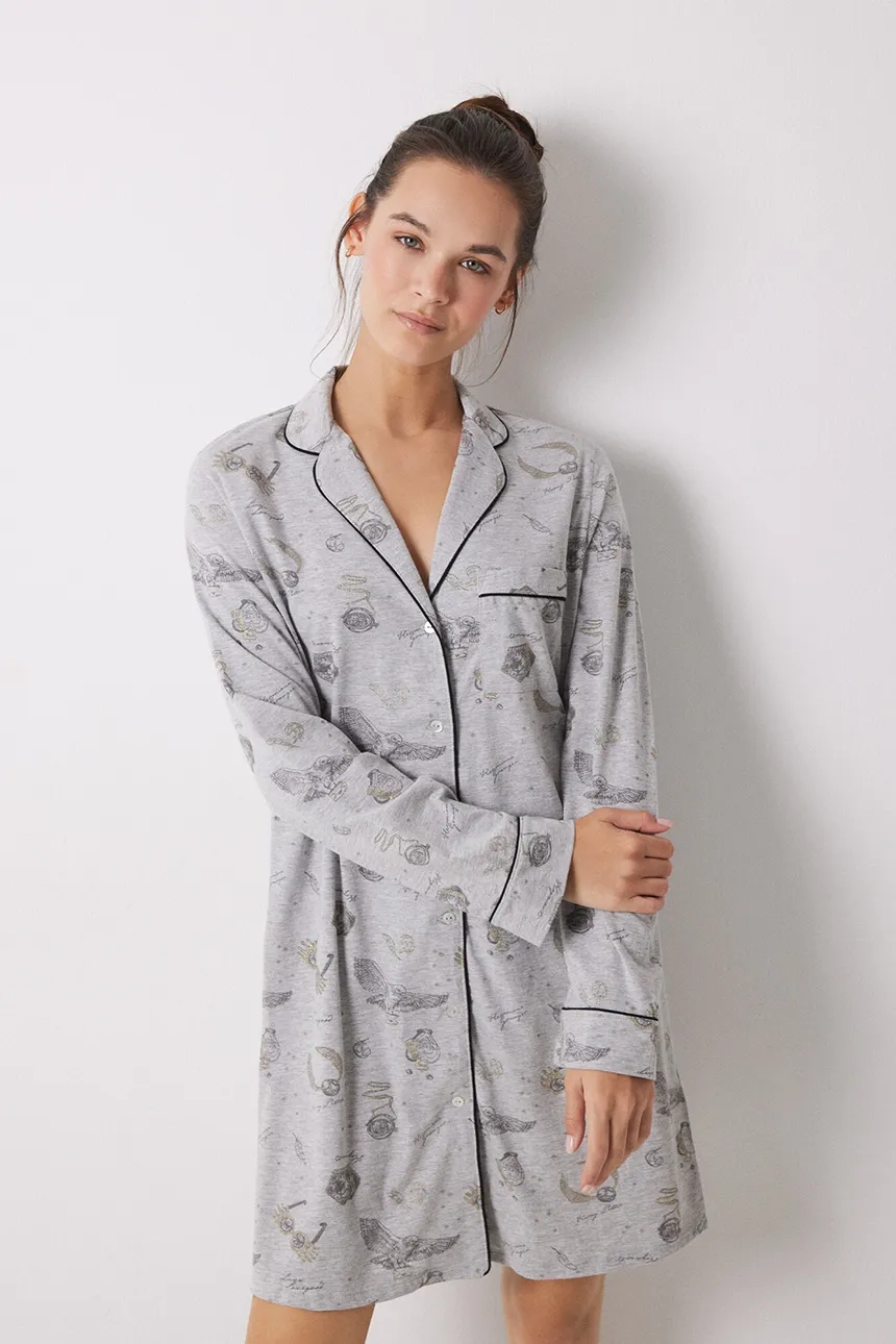 

LA NUIT HARRY POTTER шерстяная ночная рубашка women'secret, серый