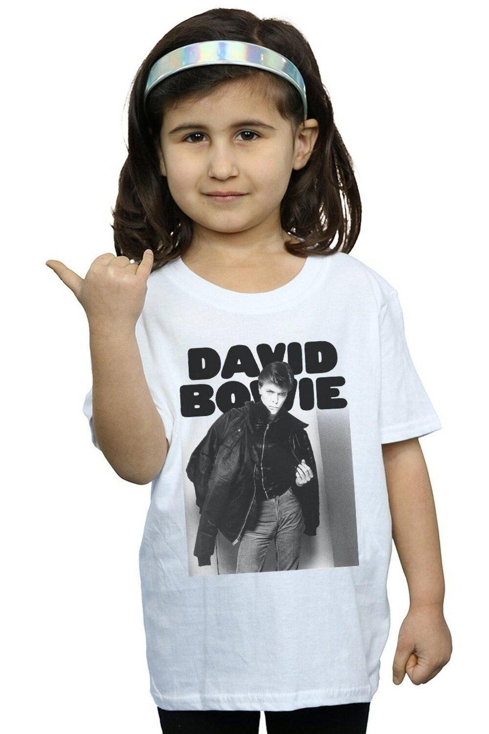 

Куртка Хлопковая футболка с фотографией David Bowie, белый