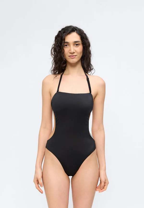 Цельный купальник без бретелей intense power swim Calvin Klein Swimwear, Black — фото 3