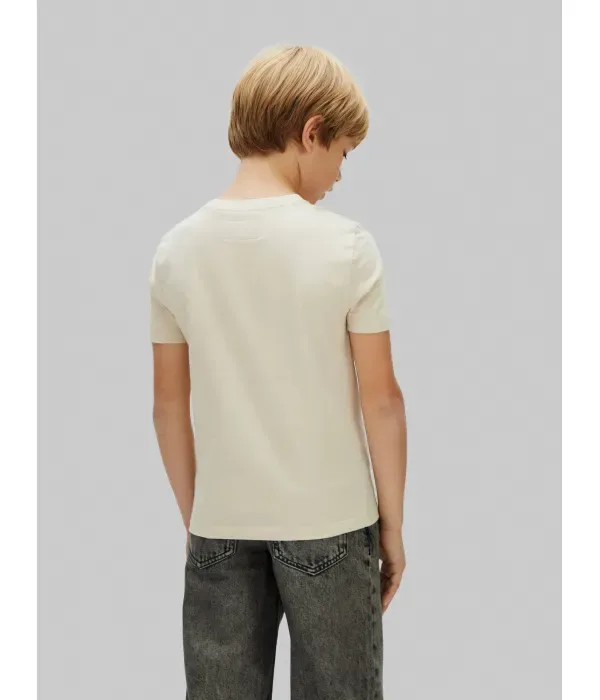 Футболка regular fit Calvin Klein Jeans, бежевый — фото 3