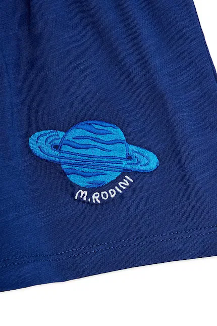 Шорты детские с принтом Planet Mini Rodini, синий — фото 3