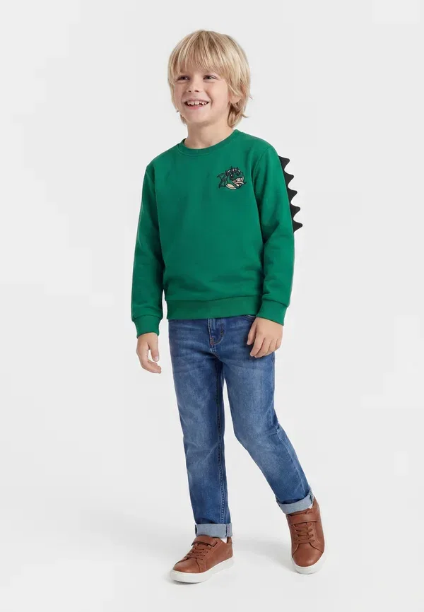 Свитшот хлопковый Nmmketil Name It, Verdant Green, зеленый