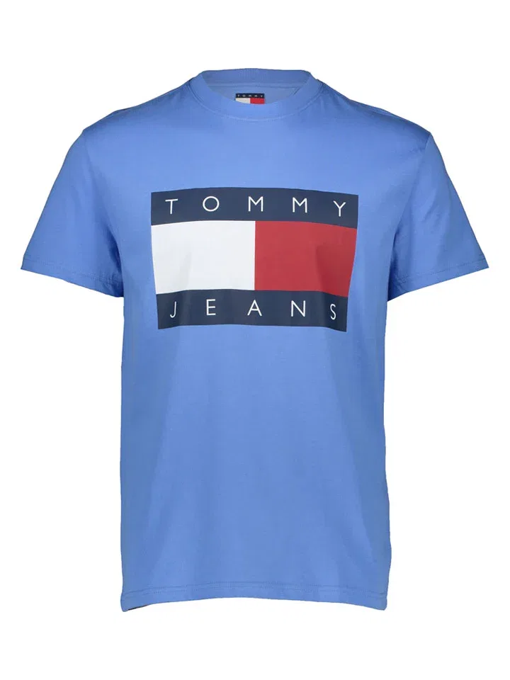 Рубашка синяя Tommy Hilfiger, синий