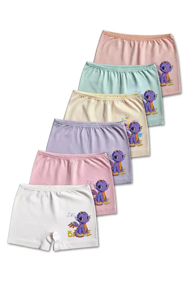 Детские боксеры для девочек хлопковые Gizakids, Lilac-Green