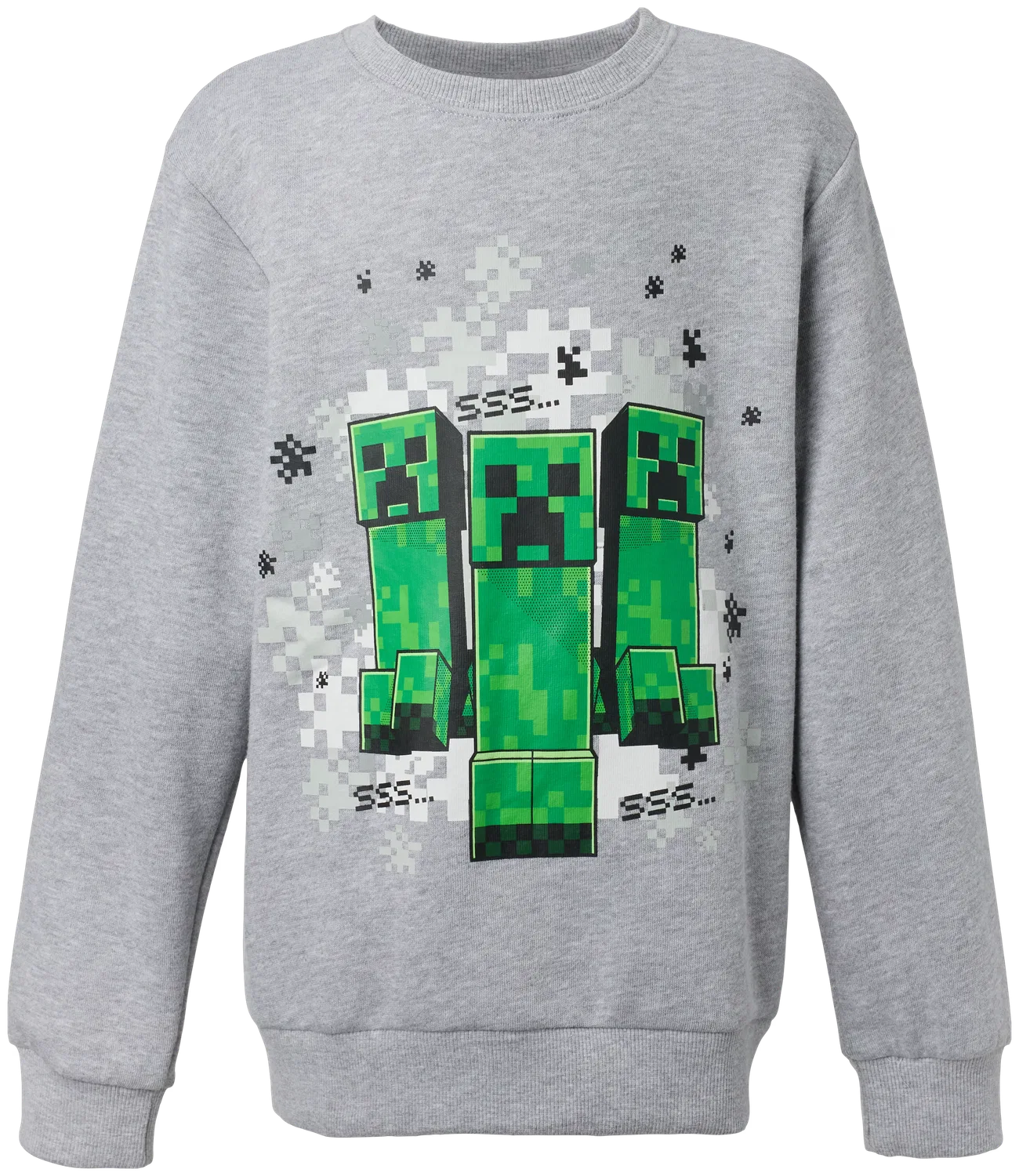 Детский свитшот Minecraft , серый