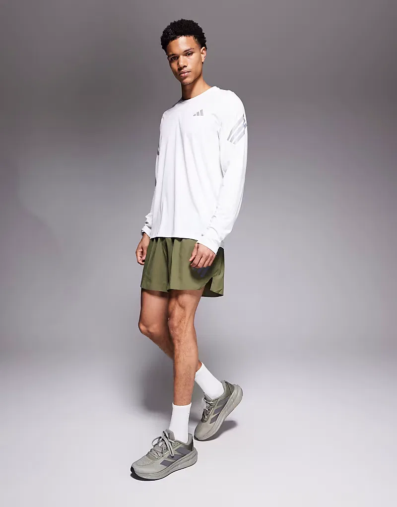 Беговые шорты Adidas adi35, оливково-зеленый — фото 2