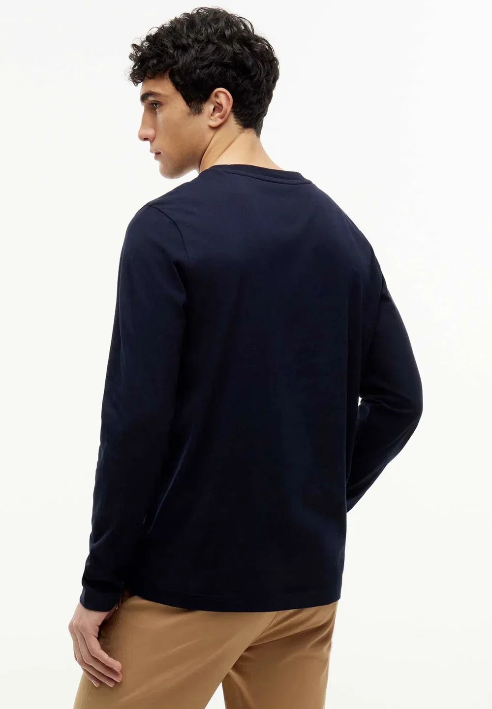 Script stack ls regu - long sleeved top Tommy Hilfiger, Desert Sky — фото 3