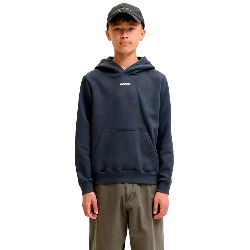 Детское худи с принтом Club Back Script Jack & jones, Blue