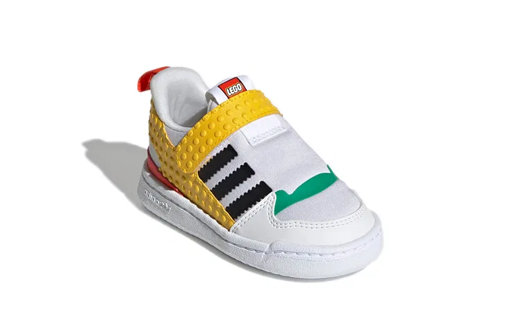 Детские кроссовки для малышей с дизайном LEGO Forum 360, Adidas Originals, White Equipment Yellow — фото 4