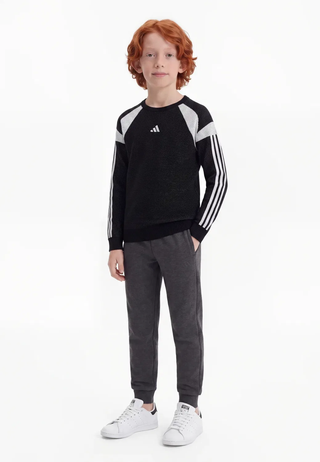 Детский унисекс - джемпер Adidas Performance, Black/White