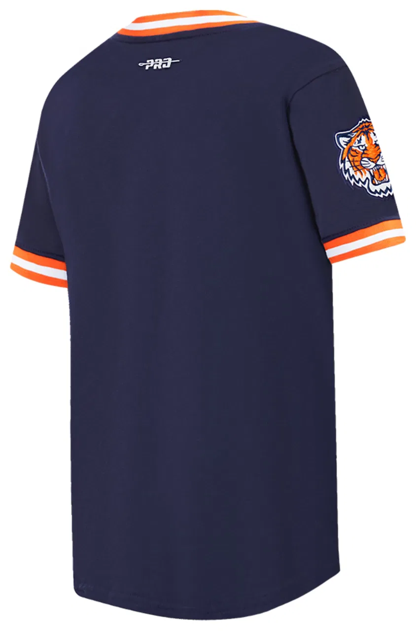 Футболка для мальчиков Classic Ss Striped Rib Detroit Tigers Pro Standard, цвет Midnight Navy/Orange — фото 4