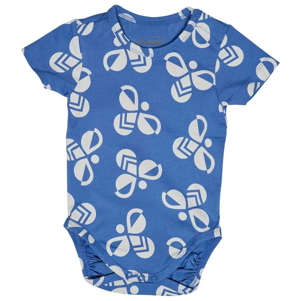 Боди с коротким рукавом Mini Bold Bee AOP Hummel, синий