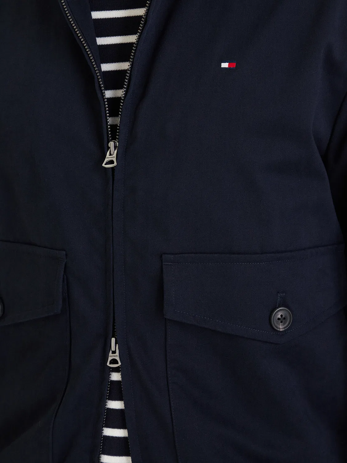 Мужская демисезонная куртка стандартного кроя Harrington Tommy Hilfiger, синий — фото 4